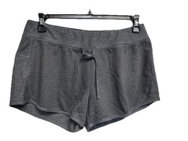 Champion Women&#39;s Athletic Shorts Cotton Jersey Style Dark Gray Size L - $13.38 CAD