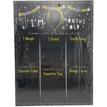 Baby Milestone Chalkboard Photo Prop Board 12&quot; x 9&quot; Unisex Infant Boy Girl - £9.71 GBP