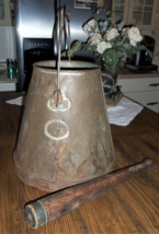 Antique Vintage Hinman Dairy Milking Machine Co Milk Bucket Pail Pot Met... - $79.99
