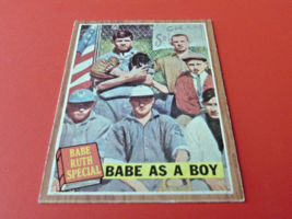 1962 Topps #135 Babe As A Boy Yankees Ex + !! - £51.88 GBP