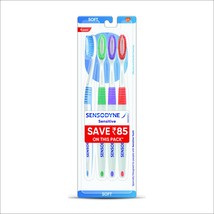 Sensodyne Sensitive Toothbrush with Soft Bristles - 4 Pieces, Battery Powered, M - £23.17 GBP