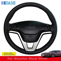 Diy Black Leather Car Accessories Steering Wheel Cover For Honda CRV 07 ... - $23.99