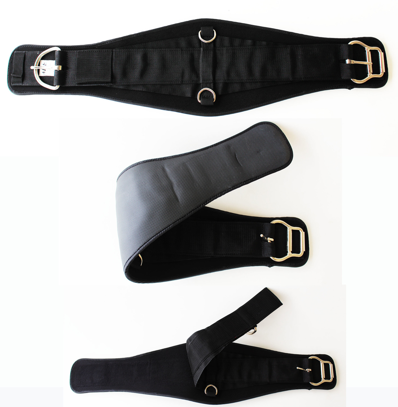 36&quot; Horse Western Tack Neoprene Peel-Off Roper Cinch Black 107C01-36 - $41.57