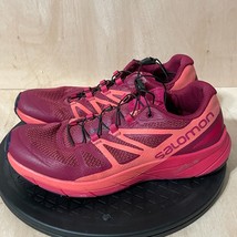 Salomon Sense Ride Womens Size 7.5 Trail Running Shoes Ortholite Sneakers Pink - £17.98 GBP