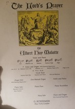 The Lord&#39;s Prayer Sheet Music By Albert Hay Malotte Voice and Piano 1935 - £5.95 GBP