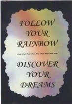 Love Note Any Occasion Greeting Cards 1101C Follow Your Rainbow Inspirat... - £1.57 GBP