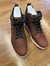 Timberland Men&#39;s Parker Street Mid Lace Sneaker Rust Full Grain A6BXE-EM6 - $159.99