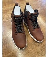Timberland Men&#39;s Parker Street Mid Lace Sneaker Rust Full Grain A6BXE-EM6 - $159.99