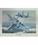 Unframed Print (12&quot; X 16&quot;) of two F-15 Eagles in hot pursuit of their prey. - $14.81 CAD