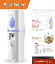 Mini Facial Steamer with Visual Water Tank &amp; Nano Technology for Glowing... - $14.80
