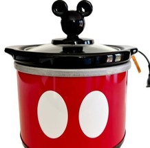 Disney Mickey Mouse Mini Slow Cooker Crock Pot Open Box 20 Oz Unused SS - $39.99