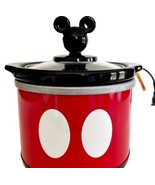 Disney Mickey Mouse Mini Slow Cooker Crock Pot Open Box 20 Oz Unused SS - $39.99