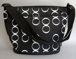 Black White Infinity Handmade Bag Messenger Bucket Handbag Purse - £69.54 GBP