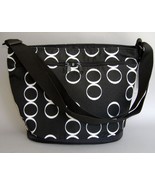 Black White Infinity Handmade Bag Messenger Bucket Handbag Purse - £70.13 GBP