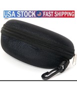 Sunglasses Eye Glasses Black Portable Zipper Hard Case Protector Belt Cl... - $5.45