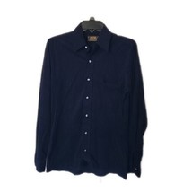 High Sierra by Mervyn&#39;s Western Wear Button Up Navy Shirt ~ Sz S ~ Long ... - $22.49