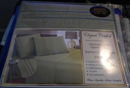 Elegant Comfort 1500 thread ct Egyptian cotton 4 pcs set - Queen - light... - £19.51 GBP