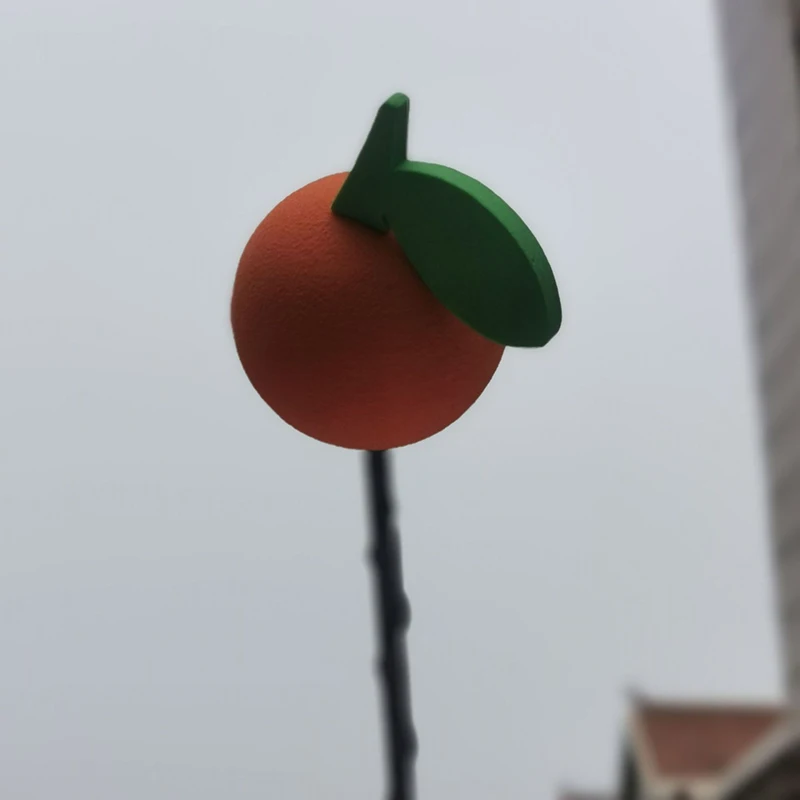 1PC Cute Orange Antenna Balls Plush EVA Foam Aerial Toppers Decoration Car - £9.10 GBP
