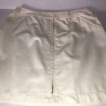Emanuel Ungaro Women&#39;s Zip Front Skirt Ivory Cotton Size 10 / 44 - £31.57 GBP
