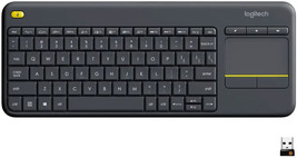 Logitech - K400 Plus TKL Wireless Membrane Keyboard for PC/TV/Laptop/Tablet - £13.55 GBP