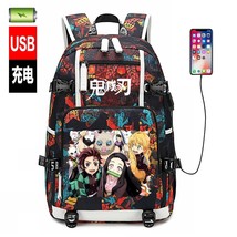 Demon Slayer Anime Backpack Kamado Tanjirou printing bag Kamado Nezuko Casual Ba - £97.24 GBP