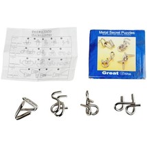 Brain Teasers Metal Secret Puzzles - Office Max 2001 - $5.00