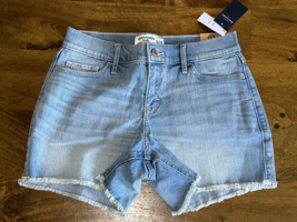 Abercrombie Kids Girls Jean shorts  Mid-Rise Midi  size 15/16 NWT - £10.35 GBP