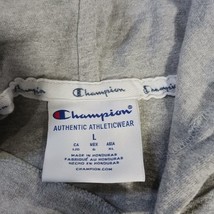 Champion Hoodie Shirt Men’s Large Gray Cotton Blend Casual Pullover Long Sleeve image 4