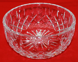 Royal Brierley Gainsborough Large Heavy Signed Cut Crystal Bowl AS-IS Sc... - £105.85 GBP