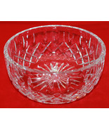 Royal Brierley Gainsborough Large Heavy Signed Cut Crystal Bowl AS-IS Sc... - £105.85 GBP