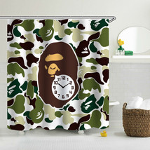 A Bathing Ape Bape Shower Curtain Waterproof Bath Curtain With Hooks 70&quot; - £13.21 GBP+