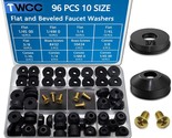 96 Pc Flat And Beveled Faucet Washers And Brass Bibb Screws Assortment F... - $18.99