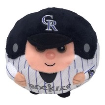 TY Colorado Rockies MLB Plush Toy Stuffed Animal Round 2014 Toy 5&quot; Baseb... - £7.54 GBP