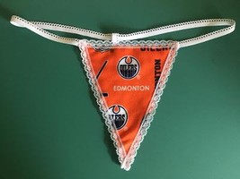 New Womens EDMONTON OILERS NHL Hockey Gstring Thong Lingerie Panties Und... - $19.99