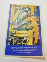 1933 Firestone Tires Postcard Automatic tire Curing Mold - $9.85