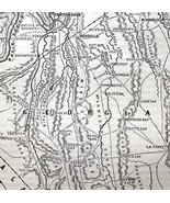 Map 1866 Chattanooga Positions Held During Civil War Victorian Military ... - $54.32 CAD