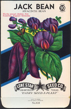 Brilliantly Colored Jack Bean Hyacinth Lone Star 10¢ Seed Pack - £4.71 GBP
