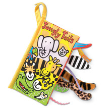 Jellycat Jelly Cat Kitten Jungly Tails Plush Soft Cloth Baby Book - £8.03 GBP