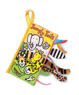 Jellycat Jelly Cat Kitten Jungly Tails Plush Soft Cloth Baby Book - $9.90