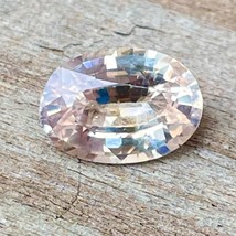 Natural Pale Pink Orange Sapphire | Natural Unique Sapphire | Oval Cut |  1.40 C - £1,299.16 GBP