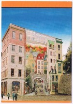 Postcard La Fresque du Quebecois Mural Quebecers Place Royale Quebec 4.5 x 6.5 - $6.92