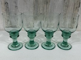 Libbey Glassware Parkside Green Goblets Glasses Set of 4  - $39.57