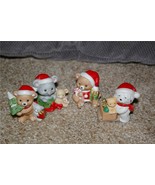 Homco Christmas Animal Figurine Set 5254 Home Interiors &amp; Gifts - £9.58 GBP