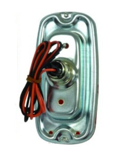 Keypart 60-66 Chevy GMC Truck Fleetside Tail Light Lenses – Red With Aluminum Trim, Pair