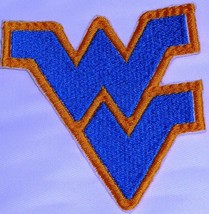 West Virginia Mountaineers logo  Helmet, Icon Logo Iron On Patch - £3.90 GBP