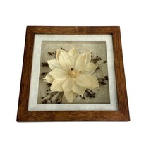 lotus flower shadow box boho home women cave decor - $42.56