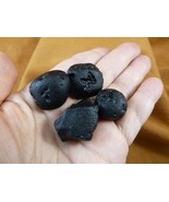 (x-369) set of 4 small Tektites TEKTITE from Impact 700,000 years ago sp... - $228.21 MXN