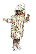 Funny White Owls Raincoat Toddlers Rain Cover, 2-3 Yrs