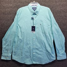 Crown &amp; Ivy Shirt Men&#39;s Sz XL Long Sleeve Blue White Plaid Button Down S... - $22.26