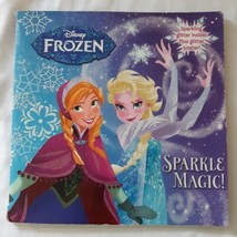 Disney Frozen Sparkle Magic Book And Poster Childrens Paperback Depken 2015  - £3.86 GBP